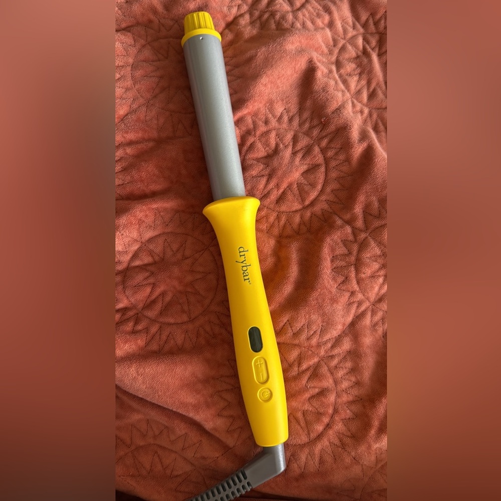 Drybar Yellow and Gray Styling Wand